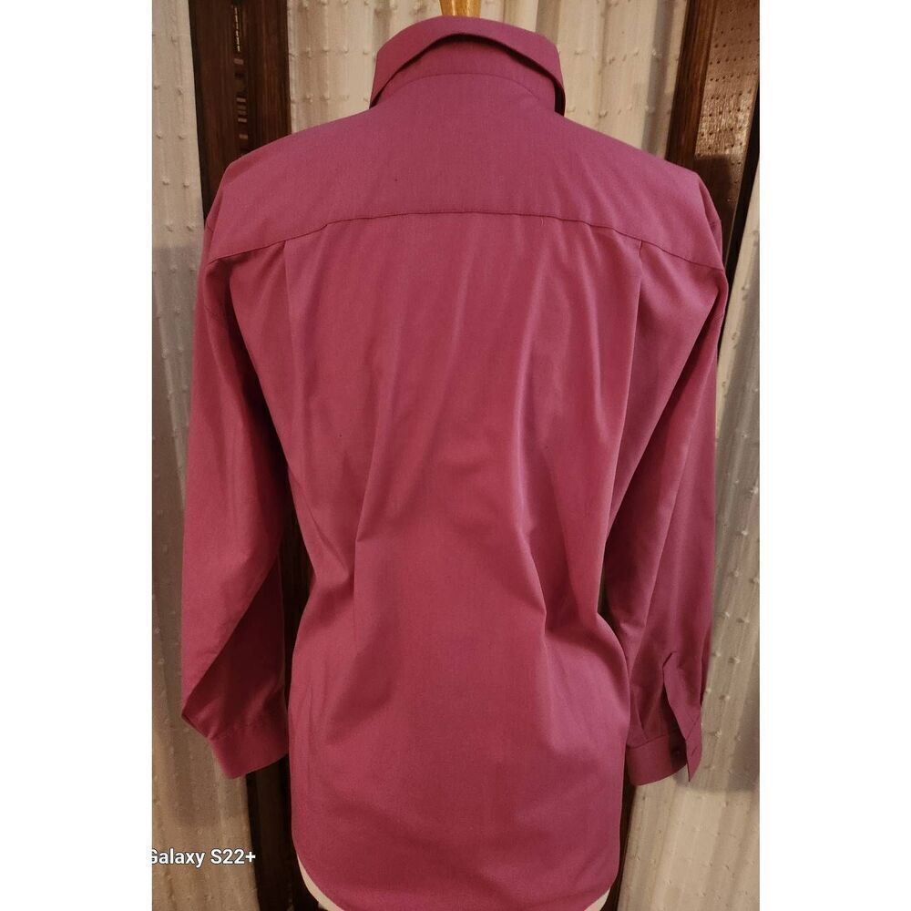 U5 Foxcroft dark pink classic button-up casual/dress shirt women's sz 8 - Picture 7 of 11